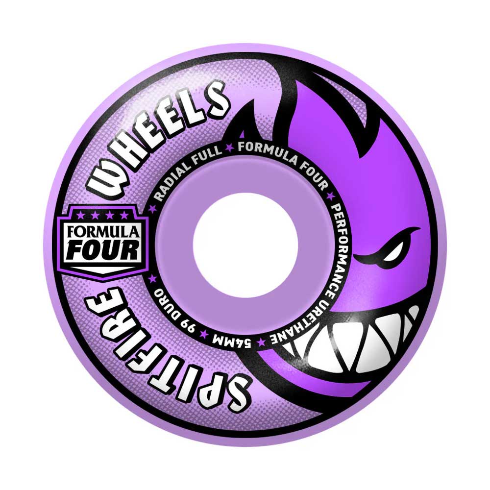 Spitfire Wheels Formula Four Radial Full Wheels 99a 54mm