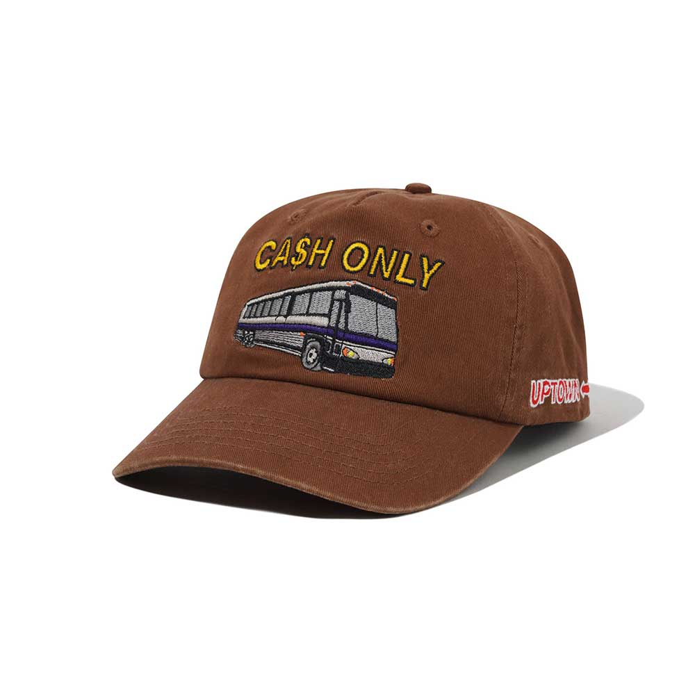 Cash Only Transport 5 panel cap brown