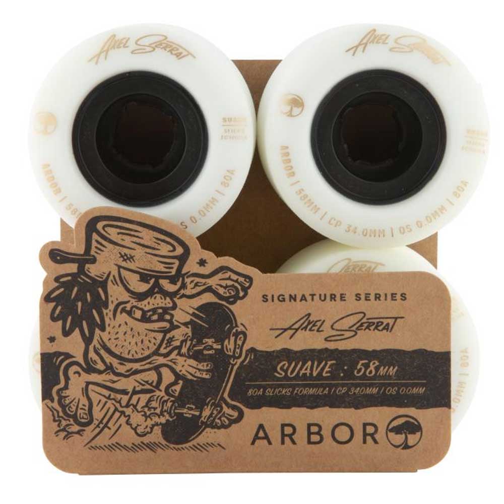 Arbor Suave Cruiser Wheels 80a 58mm white
