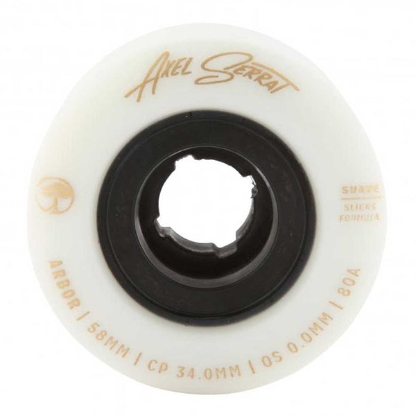 Arbor Suave Cruiser Wheels 80a 58mm white