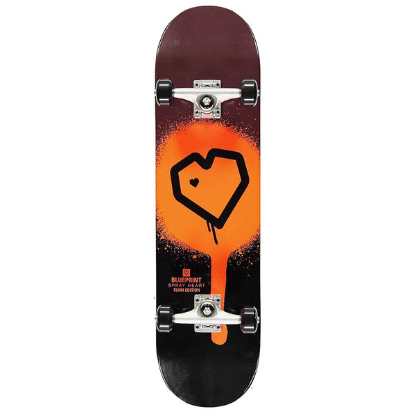 Blueprint Skateboards Spray Heart Complete Skateboard 8.25