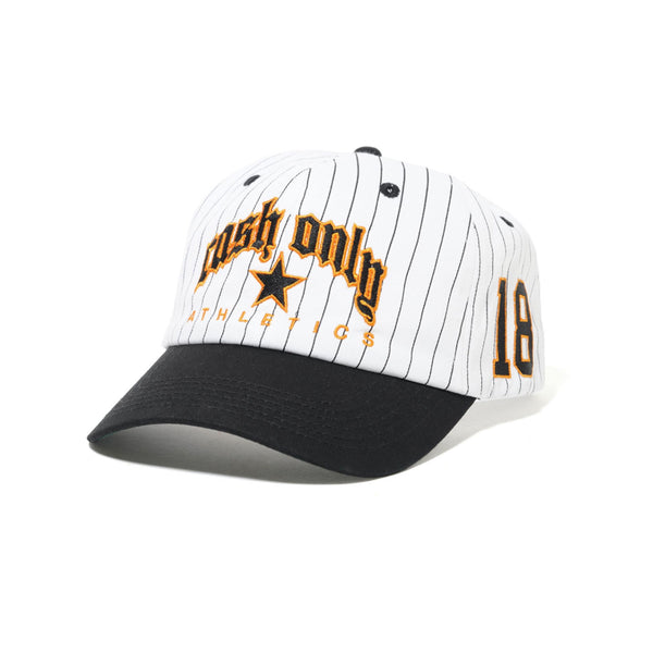 Cash Only Ballpark 6 panel cap white