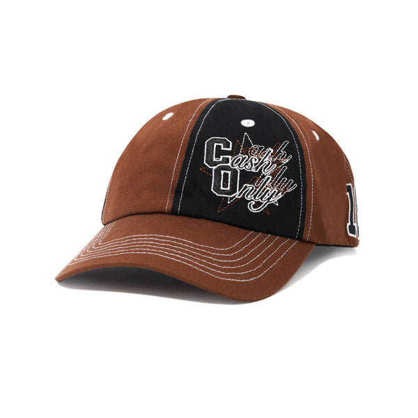 Cash Only Halftime 6 panel cap brown
