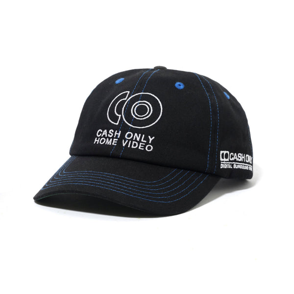 Cash Only Home Video 6 panel cap black