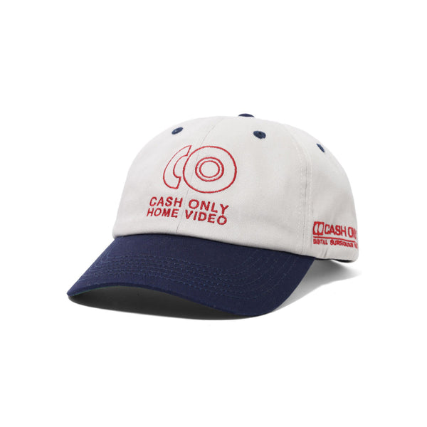 Cash Only Home Video 6 panel cap grey