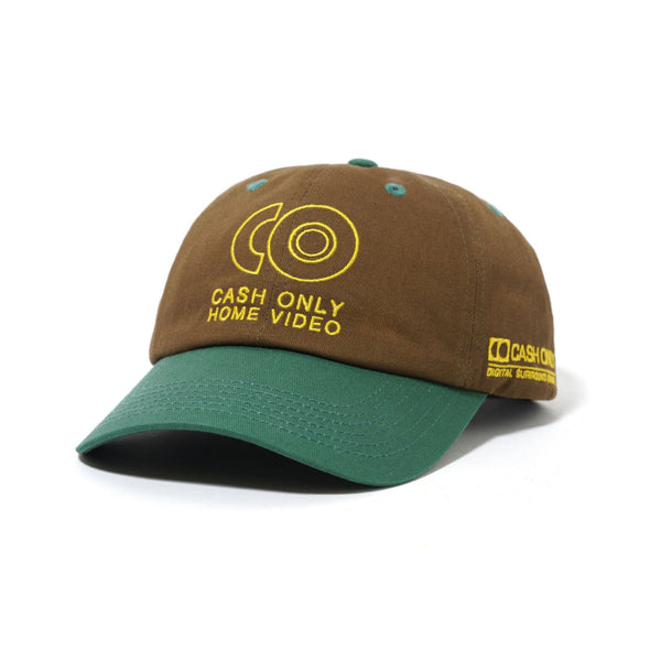 Cash Only Home Video 6 panel cap oak