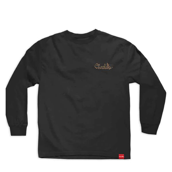 Chocolate '94 Script LS T-Shirt black
