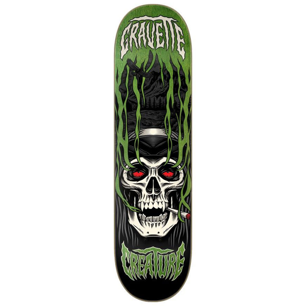 Creature Skateboards Gravette Hippie Skull IV DeckCreature Skateboards Gravette Hippie Skull IV Deck