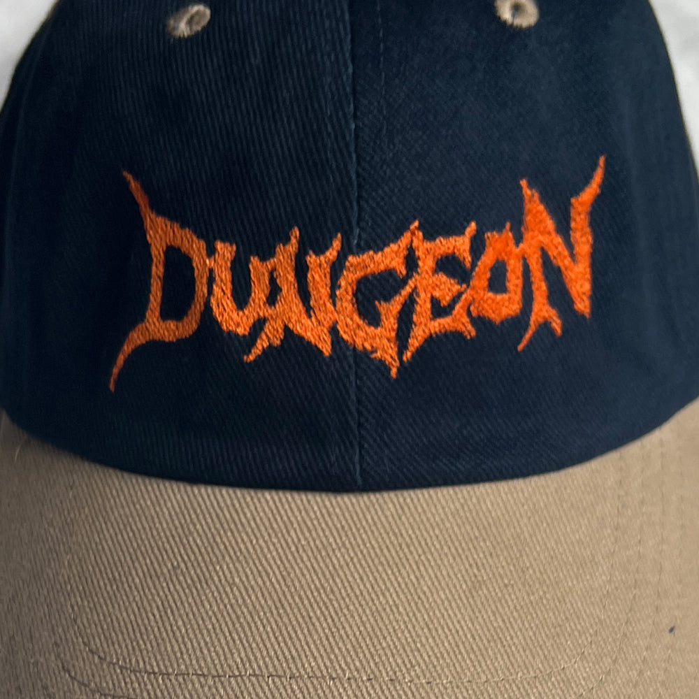 Dungeon Logo Twill cap navy detail
