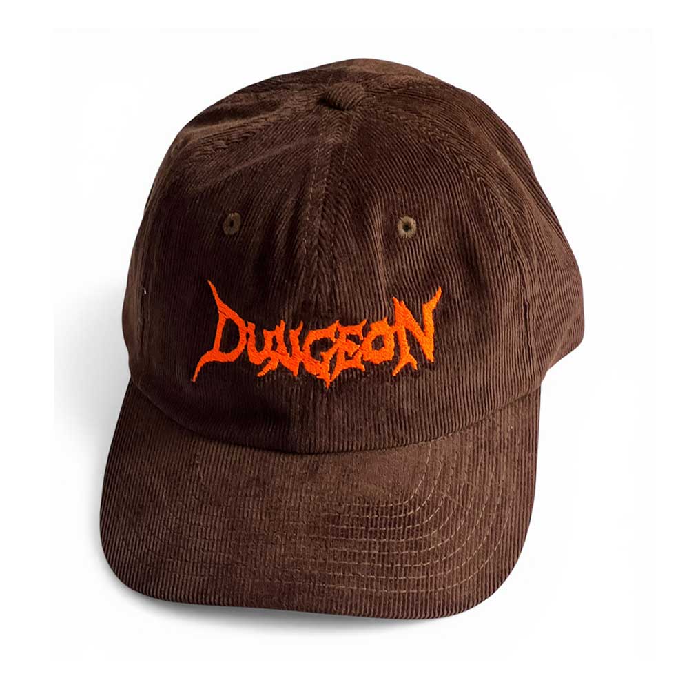 Dungeon Logo Cord Cap Brown