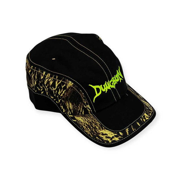 Dungeon Scrawl Logo Camo Swirl Canvas cap