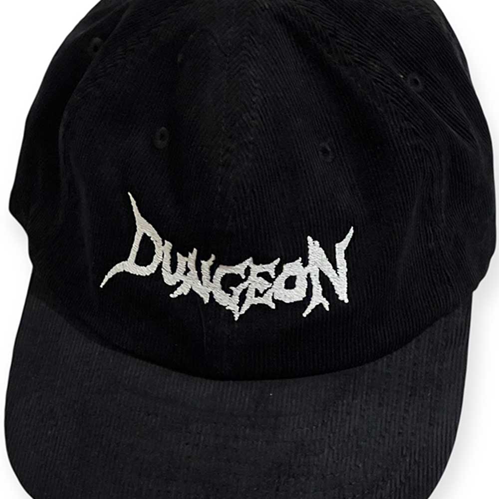 Dungeon Scrawl Logo cord cap detail