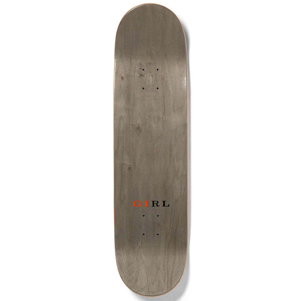 Girl Skateboards Griffin Gass Letterpress deck top