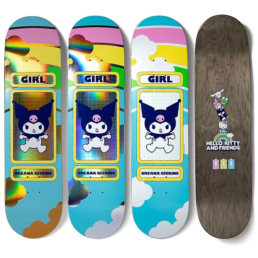 Girl Skateboards Geering Hello Kitty Rainbow Deck