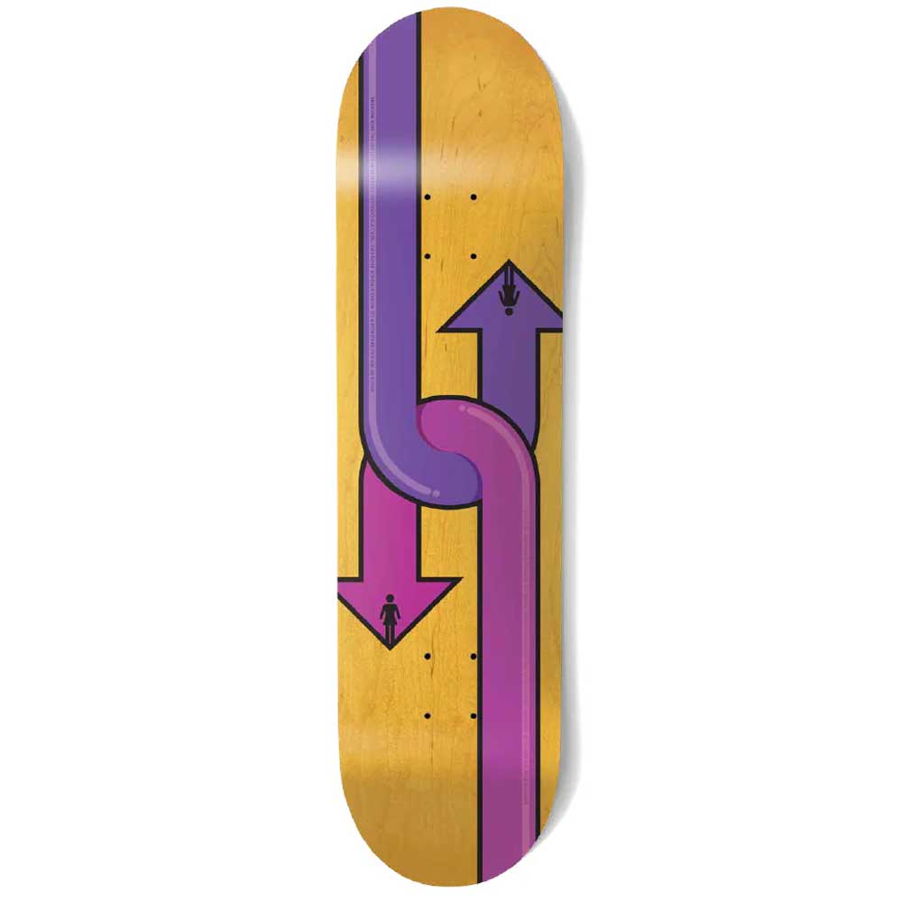 Girl Skateboards McCrank Dual Directional twin tip deck