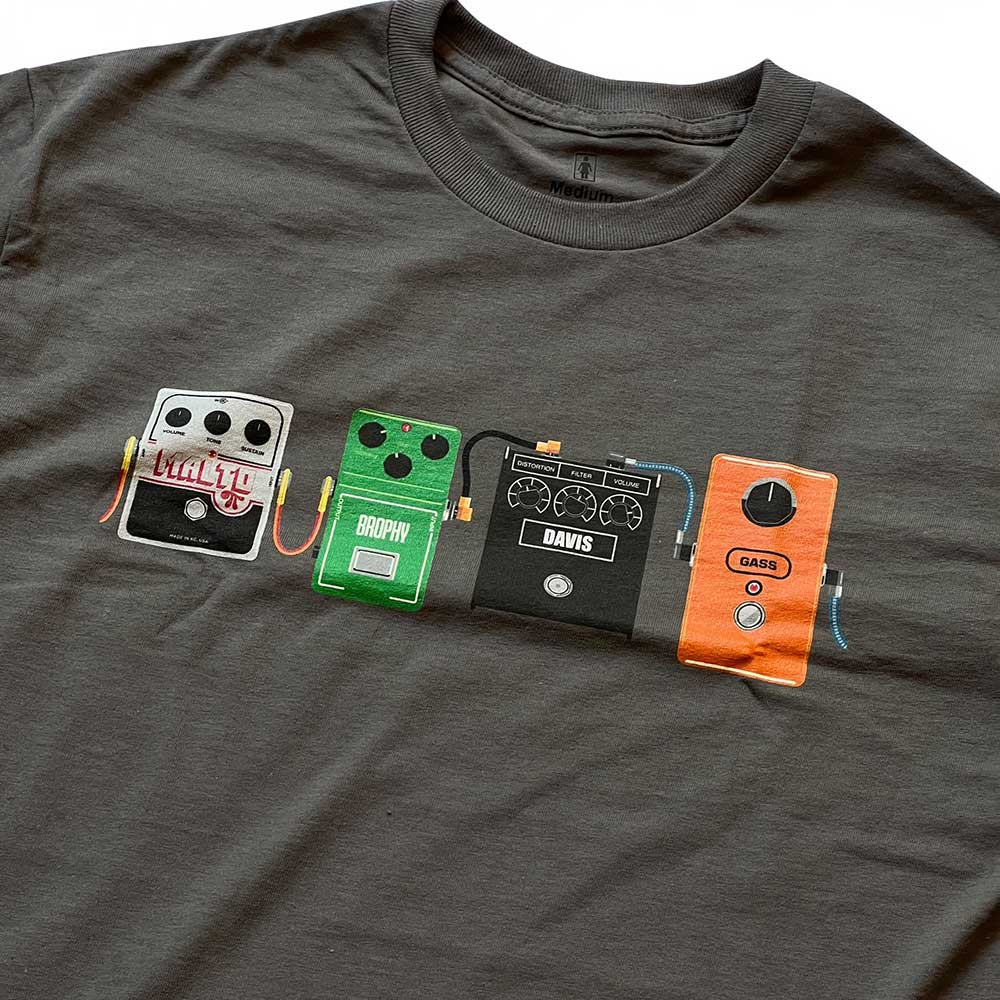 Girl Skateboards Stomp Pedal T-shirt grey detail