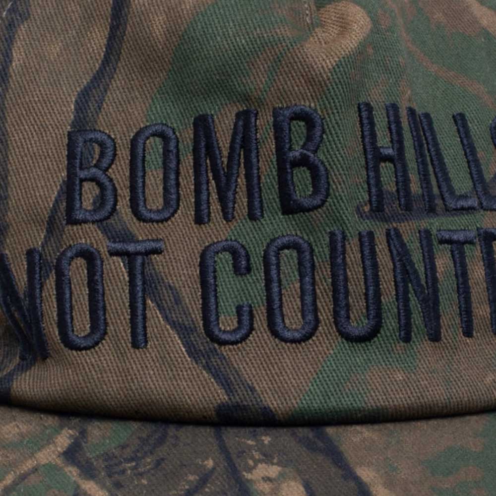 GX1000 Bomb Hills Not Countries Hat detail