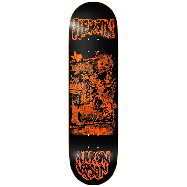Heroin Skateboards Aaron Wilson Allegory Of Fear Deck