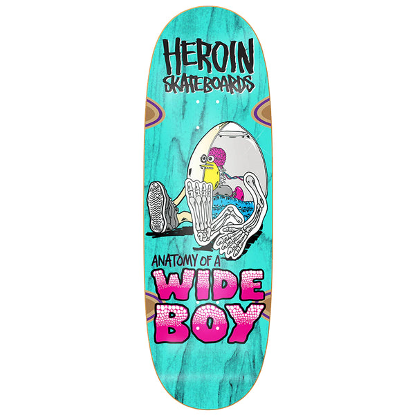 Heroin Skateboards Anatomy Of A Wide Boy Deck 10.4