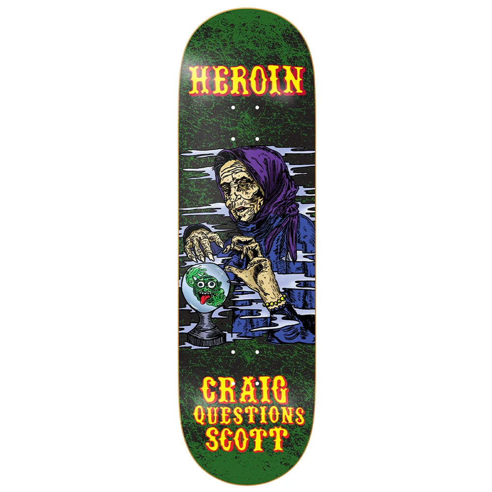 Heroin Skateboards Craig Questions Knock Off 2 Fortune Teller deck