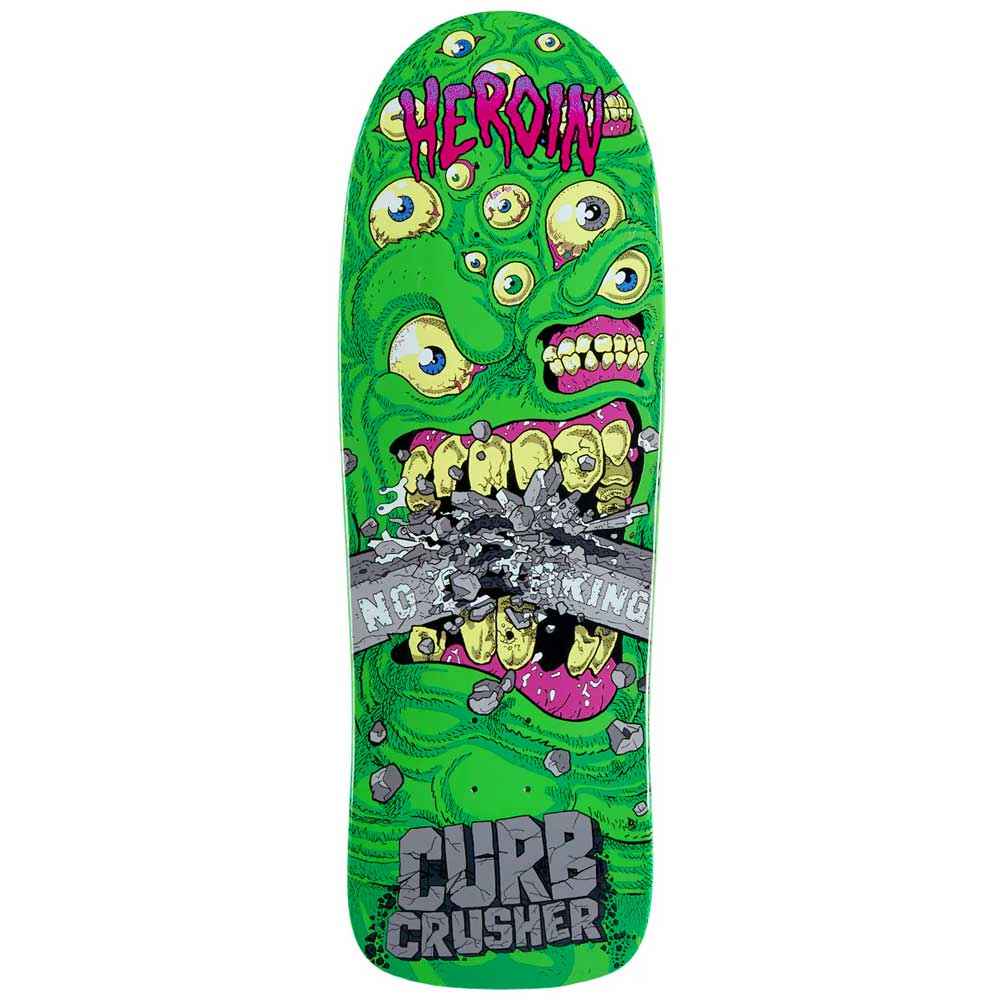 Heroin Skateboards Curb Crusher Chomp deck