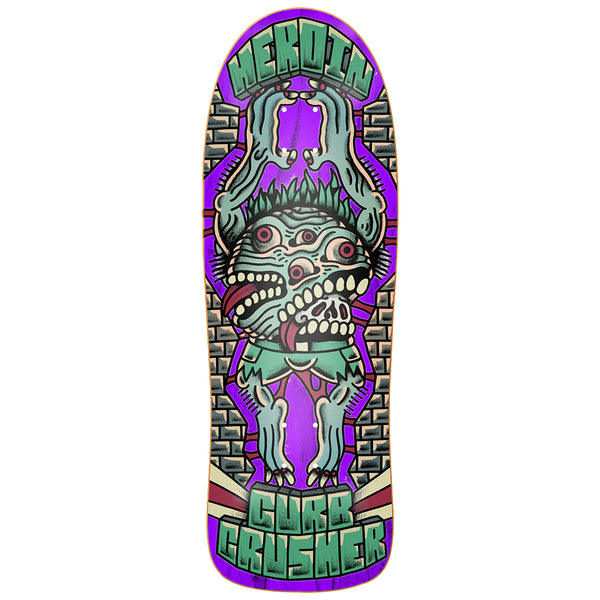 Heroin Skateboards Curb Crusher X Crawe deck