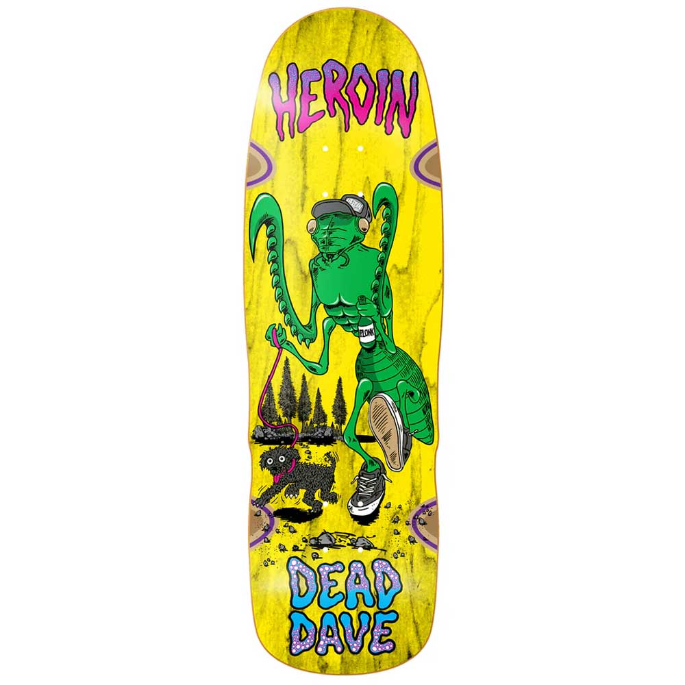 Heroin Skateboards Dead Dave Bug deck