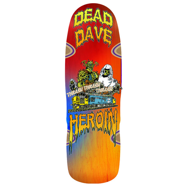 Heroin Skateboards Dead Dave Ghost Train deck