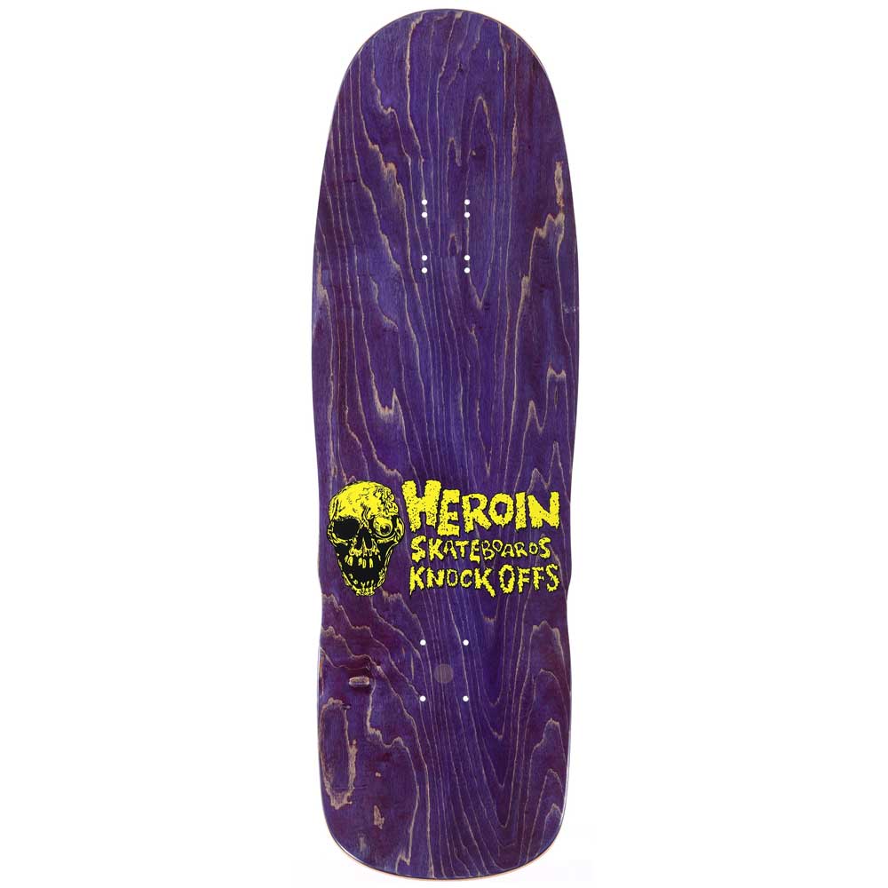 Heroin Skateboards Dead Dave Knock Offs deck top