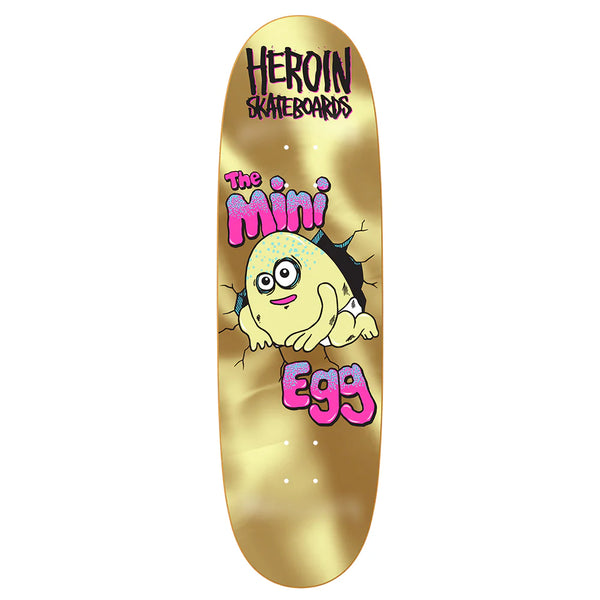 Heroin Skateboards Mini Egg Gold deck