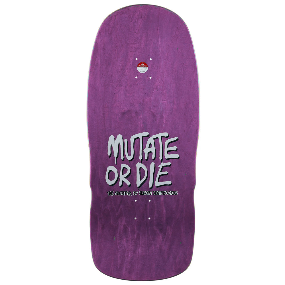 Heroin Skateboards Mutator deck top