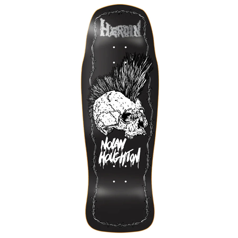 Heroin Skateboards Nolan Haughton Knock Offs 2 Skull Deck 10.25