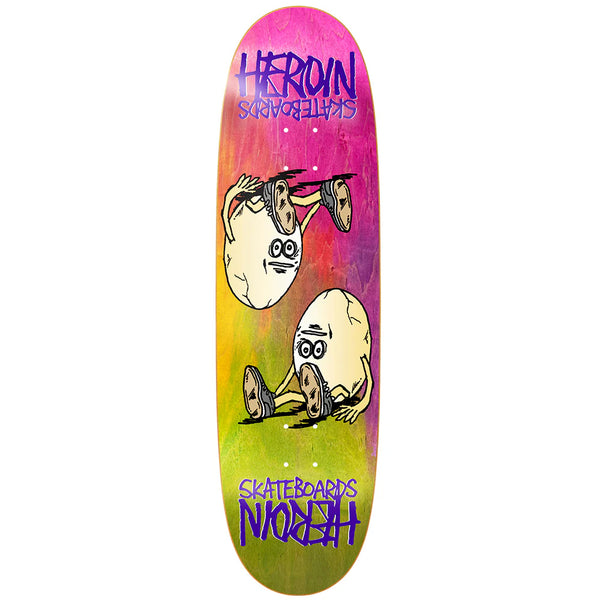 Heroin Skateboard Rainbow Egg Symmetrical Deck 8.75