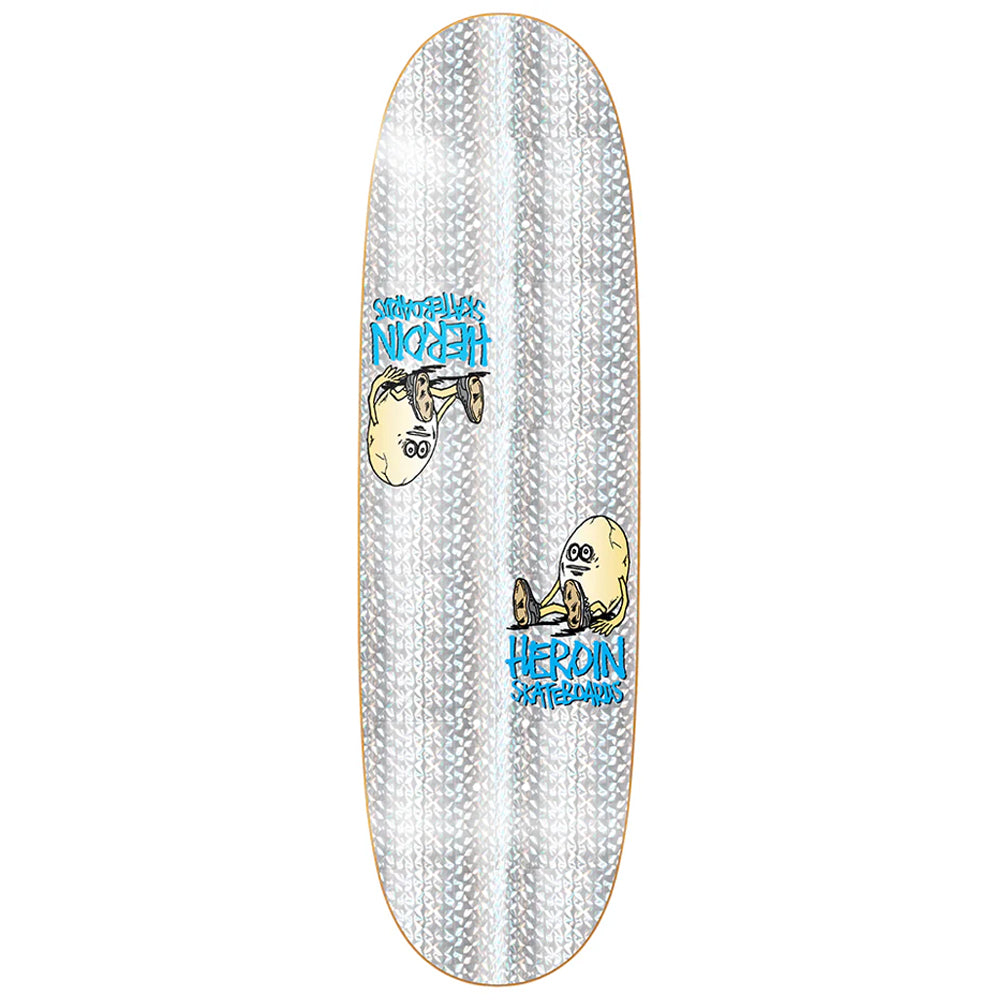 Heroin Skateboards Symmetrical Holo Egg Deck