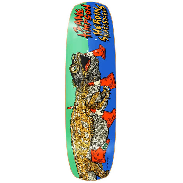 Heroin Skateboards Zane Dude Symmetrical Double Shovel Deck 9