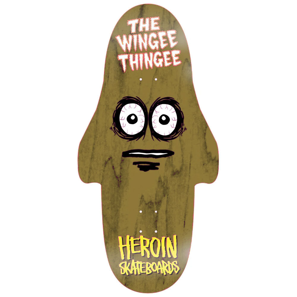 Heroin Skateboards The Wingee Thingee Deck 15 brown