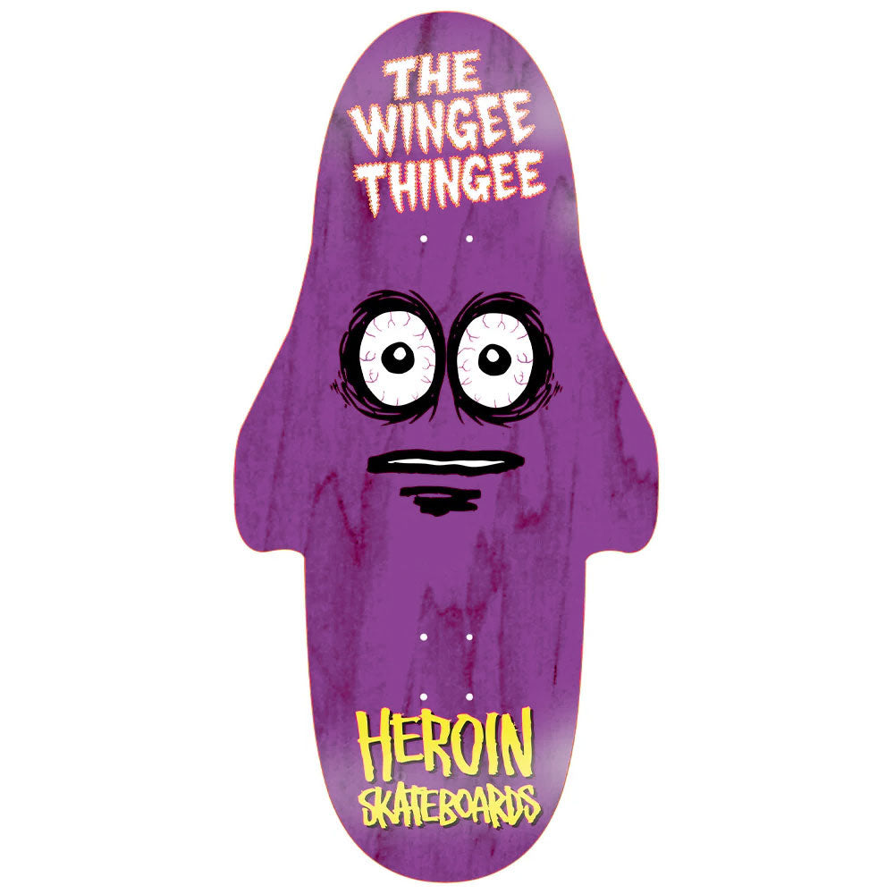 Heroin Skateboards The Wingee Thingee Deck 15 purple