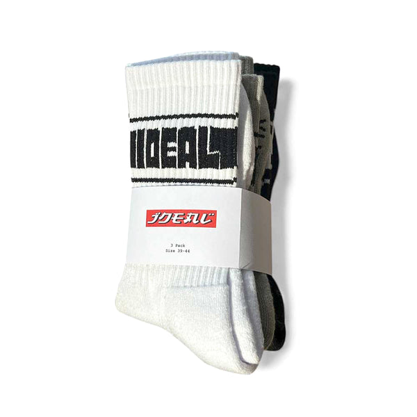 Ideal Block Logo socks 3 pack
