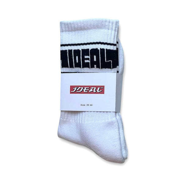 Ideal Block Logo Socks white