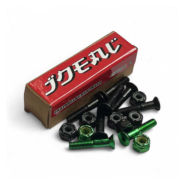 Ideal 1" allen key skateboard hardware green