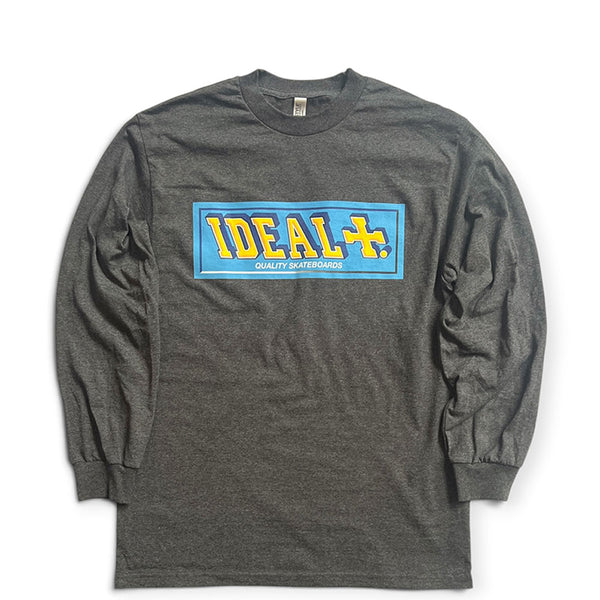 Ideal Skateboards Papers Long Sleeve T-Shirt Charcoal Grey