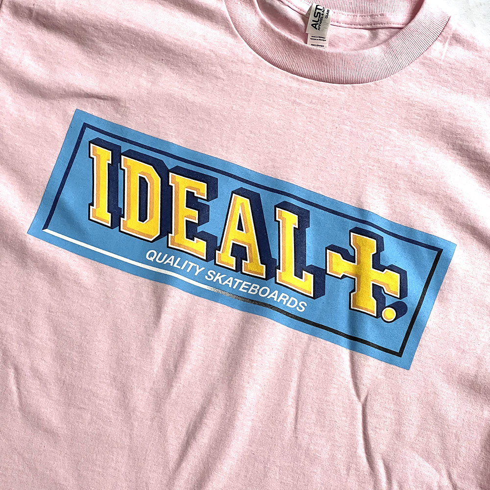 Ideal Skateboards Papers T-Shirt pink detail