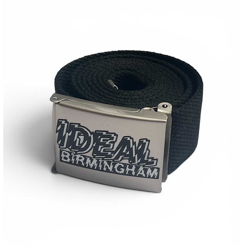 Ideal Shatter Logo Web Belt black silver