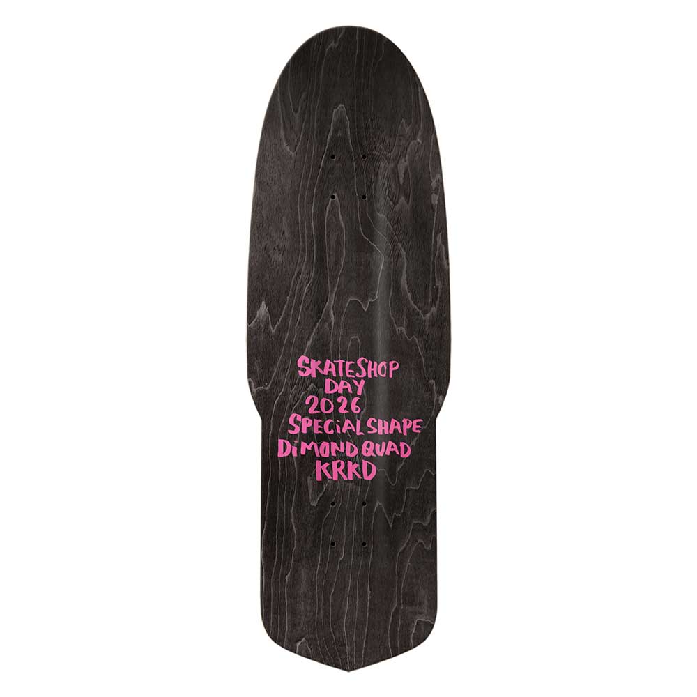 Krooked Skateboards Diamond Quad Beamer SSD 2026 deck top