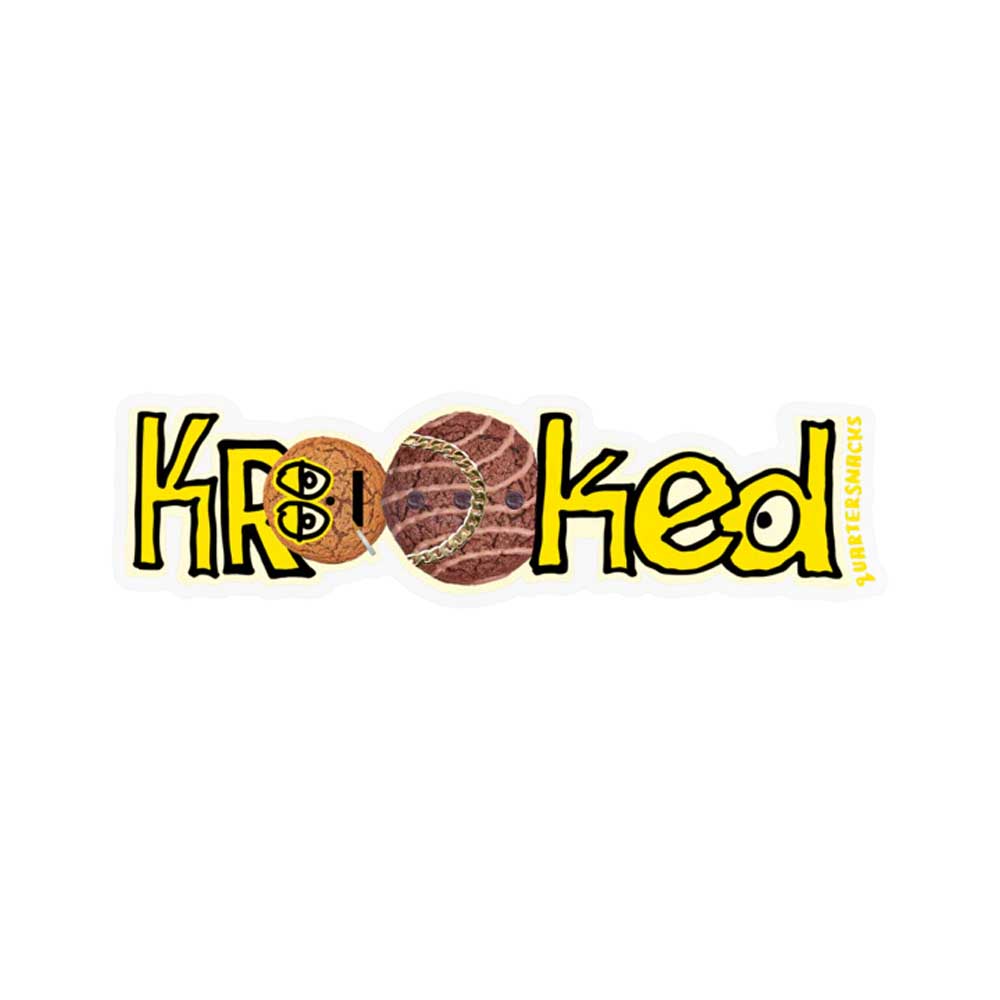 Krooked X Quarter Snacks Logo Sticker
