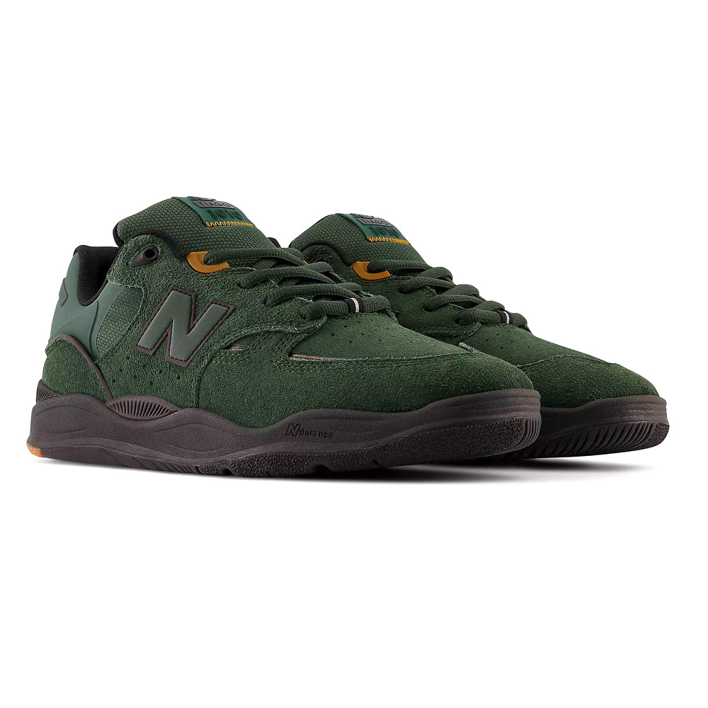 New Balance Numeric Forest Green / Black oblique