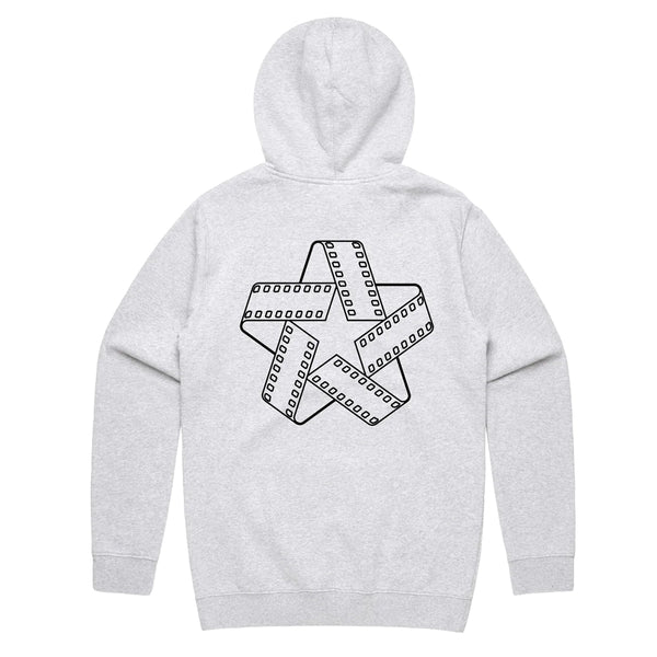 North Skateboard Magazine Film Star Logo hood grey backk