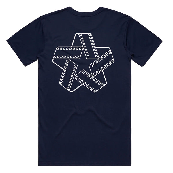 North Skateboard Magazine Film Star Logo T-Shirt navy