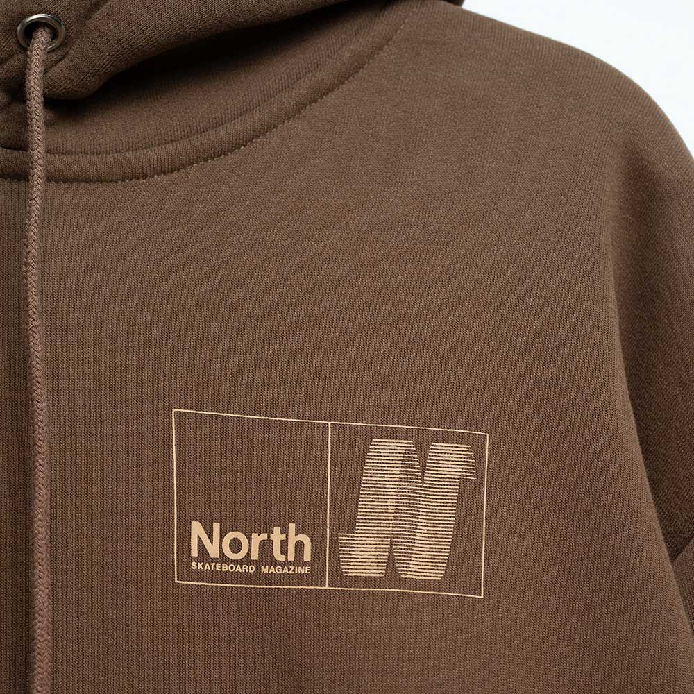 North Skateboard Magazine N Logo Hood Brown