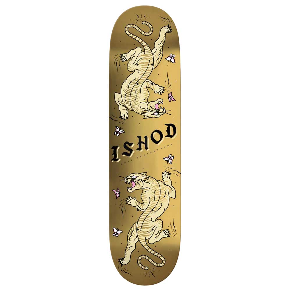Real Skateboards Ishod Cat Scratch Twin Tail DBX Deck 8.25